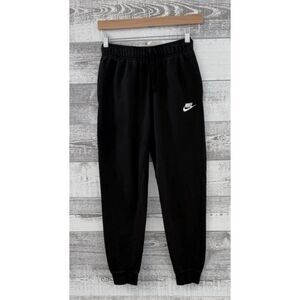 Nike Fleece Joggers Black Fleece Sweatpants Men's XS Embroidered Logo Pockets